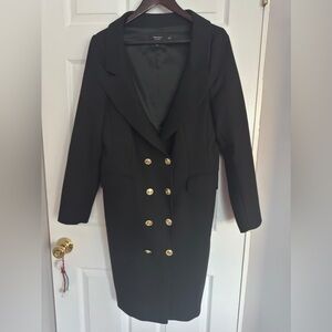 Karen Millen Black Blazer with Gold Buttons